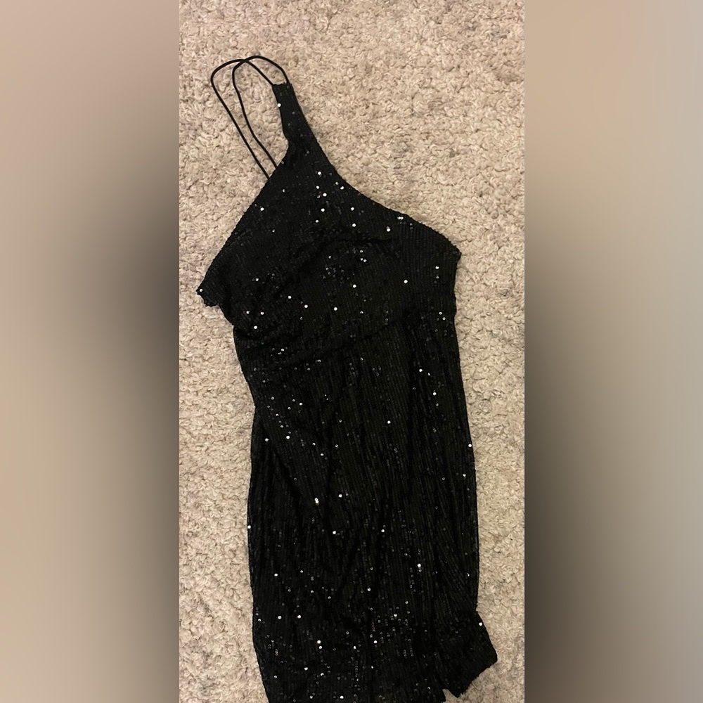 off one shoulder dress